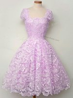 Lilac Sleeveless Lace Floor Length Vestidos de Damas(SKU SWBD161-10BIZ)