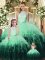 Luxurious Multi-color Sleeveless Ruffles Floor Length 15th Birthday Dress