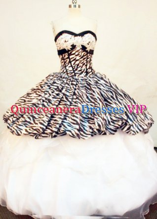Beautiful Ball Gown SweetheartFloor-length Quinceanera Dresses Appliques Style FA-Z-0185