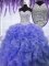 Flare Sequins Floor Length Purple Sweet 16 Quinceanera Dress Sweetheart Sleeveless Lace Up