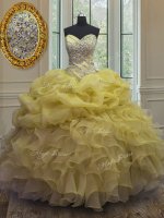 Superior Sleeveless Beading and Ruffles and Pick Ups Lace Up Sweet 16 Dress(SKU PSSW0142-8BIZ)