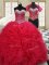 Affordable Sweetheart Sleeveless Organza Quinceanera Dresses Beading Lace Up
