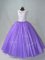 Modern Floor Length Ball Gowns Sleeveless Lavender Sweet 16 Quinceanera Dress Lace Up