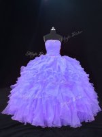 Organza Sleeveless Floor Length Quinceanera Dresses and Beading and Ruffles(SKU PSSW1110-2BIZ)