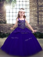 Enchanting Purple Sleeveless Beading Floor Length Kids Formal Wear(SKU PAG1248-1BIZ)
