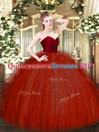 Fantastic Tulle Sleeveless Floor Length Quinceanera Dresses and Ruffles