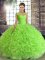 Sleeveless Beading Lace Up Ball Gown Prom Dress