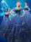 Cinderella Off the Shoulder Tulle Sleeveless Floor Length 15th Birthday Dress and Beading and Bowknot
